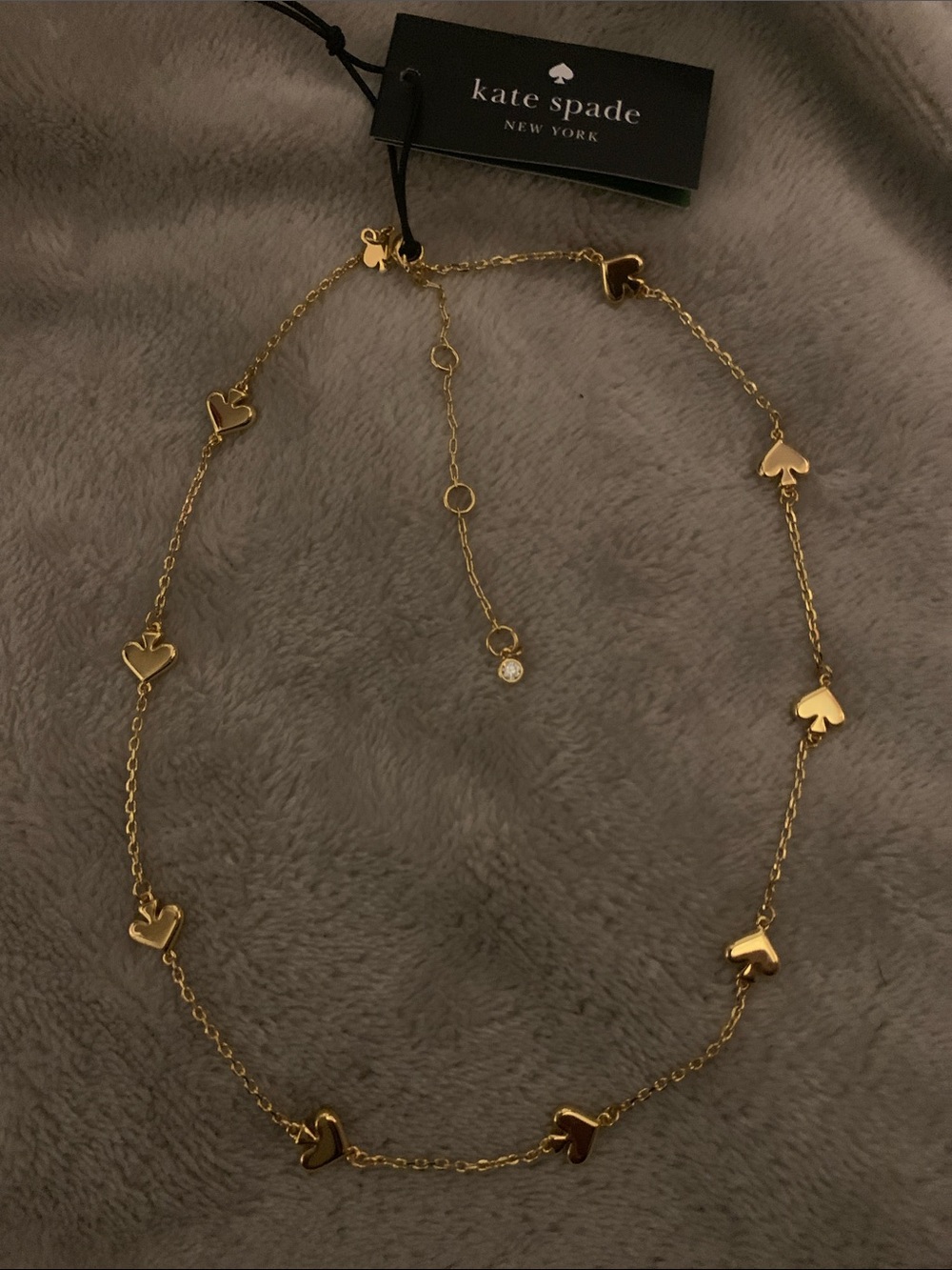 Kate spade “spot the spade”  16 inch necklace